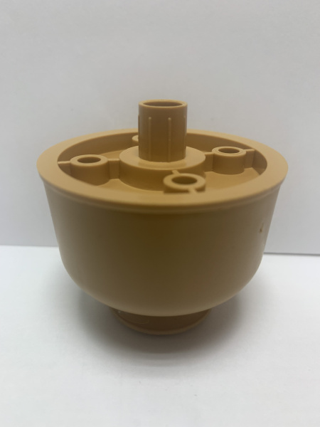 Опора регулируемая пластмассовая, Ø50мм, h=30-45мм, с пазом под отвертку, бук розовый