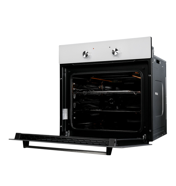 Духовой шкаф EDM 040 WH, 60 см, стекло/нерж. сталь, белый, Lex