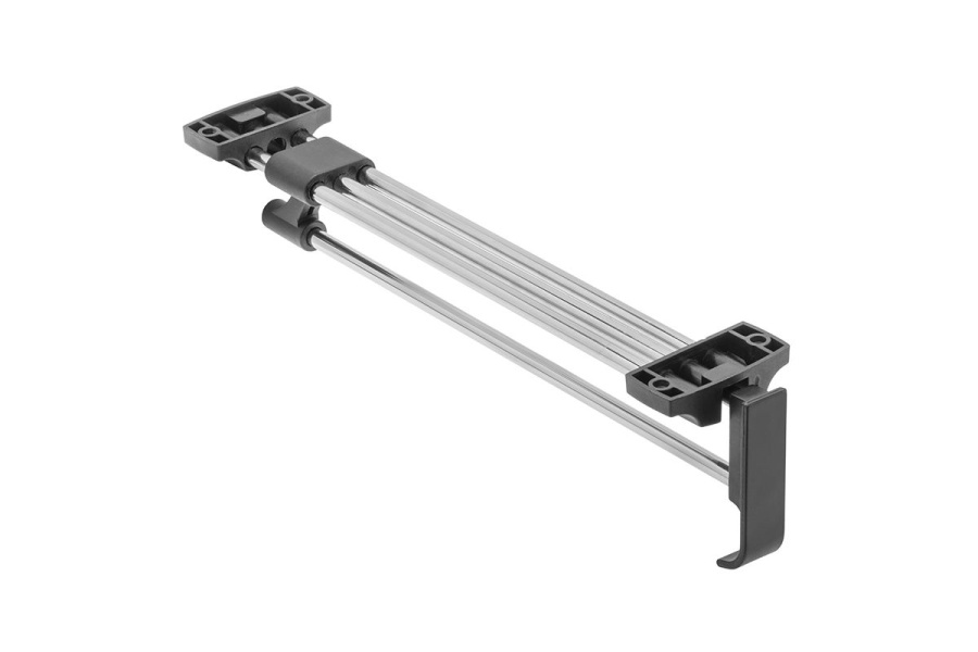 Штанга выдвижная, 300мм, сталь/пластик, хром/черный, GTV