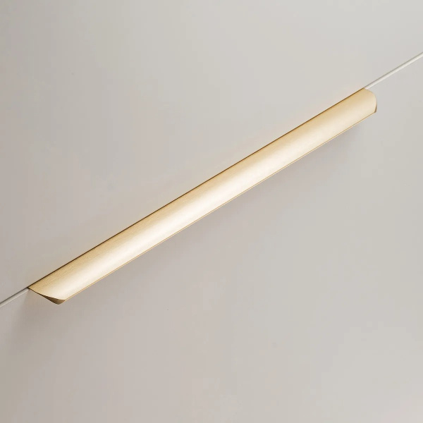 Ручка торцевая, HEXA, 320/360мм, металл, светлое брашированное золото, GTV