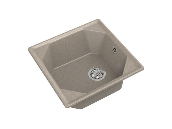 Мойка GranFest UNIQUE U-500, 500х500 мм, песочный