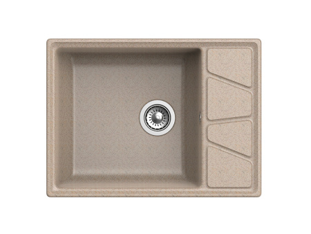 Мойка GranFest VERTEX V-680L, 680х500 мм, песочный