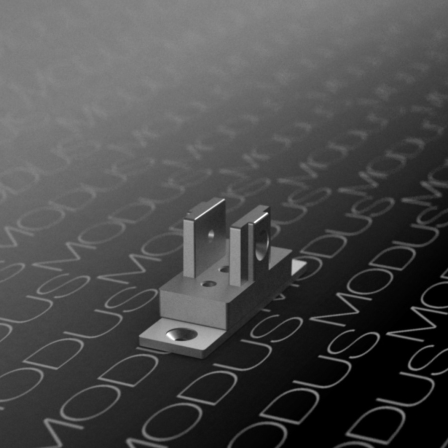 Крепление "пол-потолок/стена" с площадкой под саморез W8, латунь