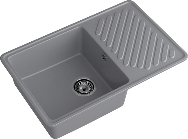 Мойка GranFest QUARZ 52, 753х476 мм, темно-серый (прямоугольная, без сифона)