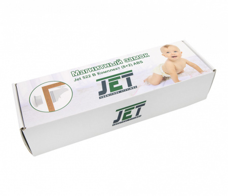 Замок магнитный JET 522 B, накладной, внутренний, комплект (8+2)