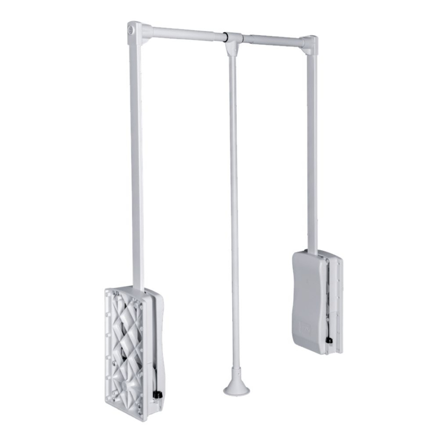 Пантограф масляный, 545-700мм, до 8кг, сталь, хром/белый, GTV