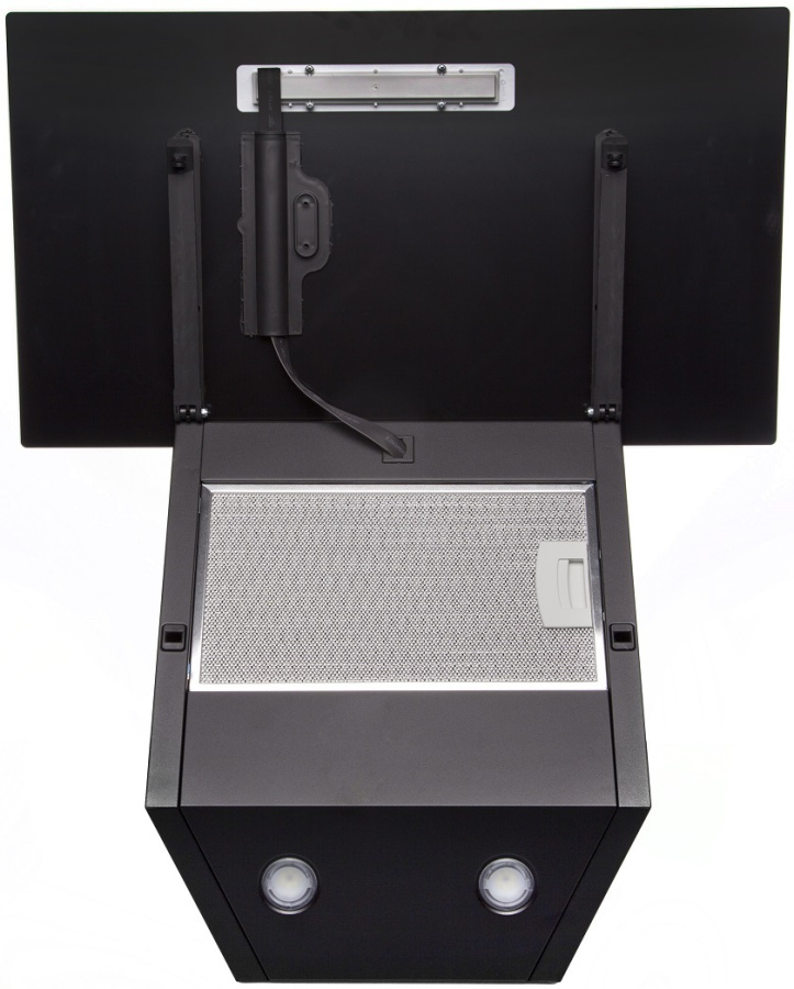 Вытяжка наклонная Colibri Tech Black, 50 см, без угольн. фильтра, черный, Konigin