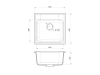 Мойка GranFest QUARZ 48, 478х478 мм, серый (квадратная, без сифона)
