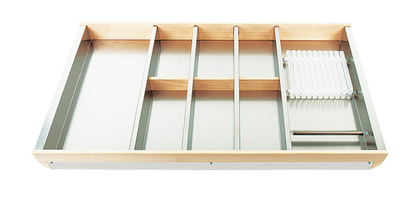 Вкладыш на 900мм для кухонных принадлежностей, металл/бук, Cassetto 