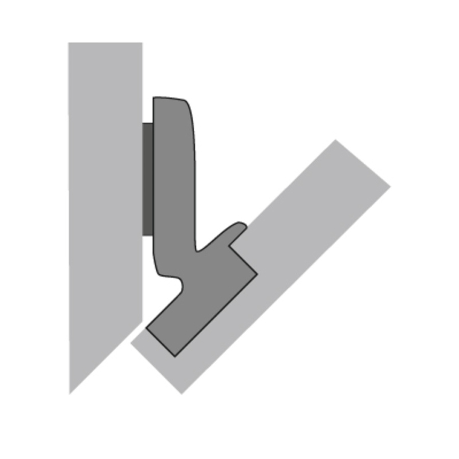 Петля INTERMAT 9944, накладная, -45*/125*, чашка TH42, d=35мм
