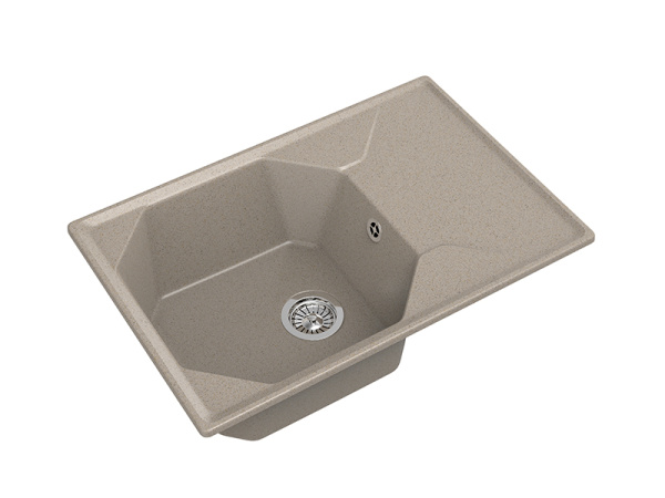 Мойка GranFest UNIQUE U-740L, 740х500 мм, песочный