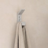Крючок, KR-0740, двухрожковый, матовый хром