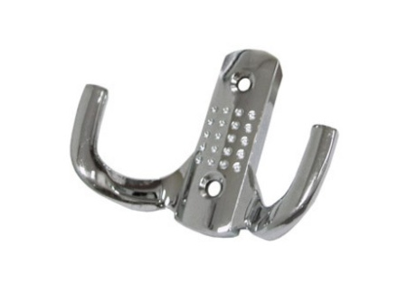 Крючок, 300.01, "точка", двухрожковый, хром, CMF