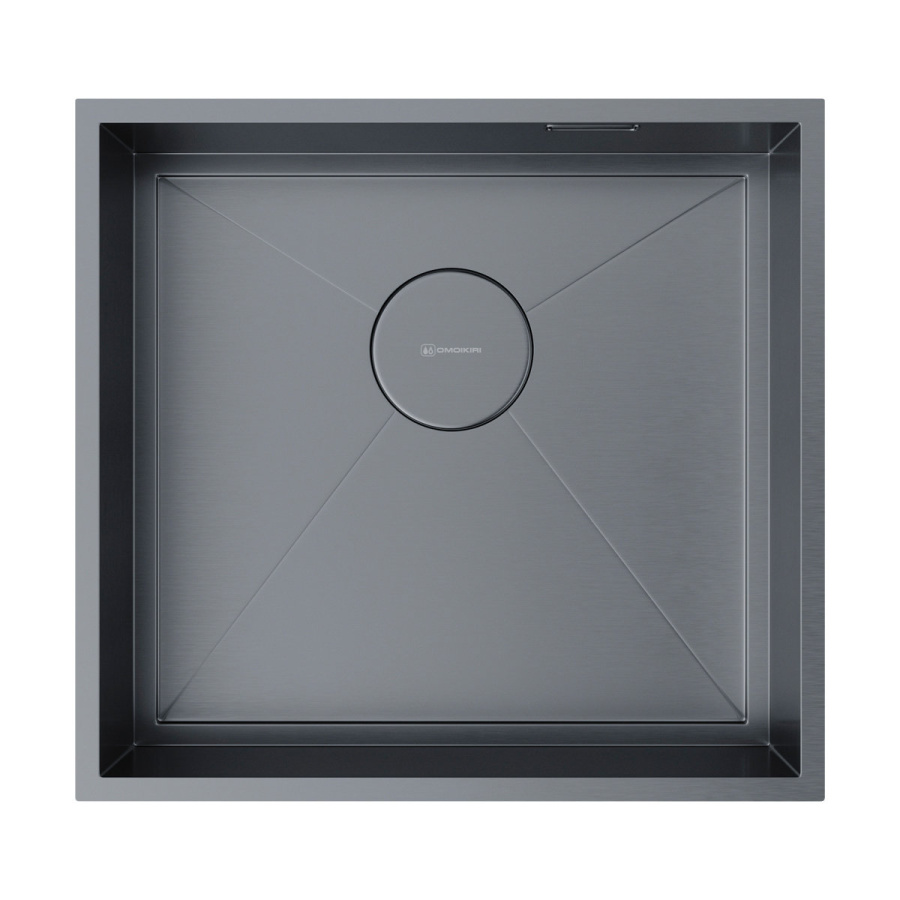 Мойка Kasen 48-26-INT-GM, нержавеющая сталь, вороненая сталь