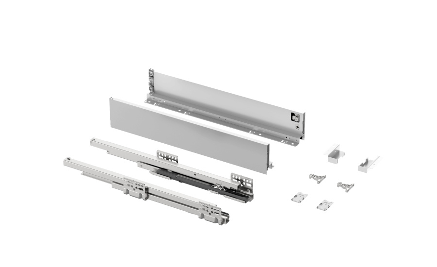 Ящик тонкостенный Nova Tech, L=450мм, H=84мм, белый, HISSEN