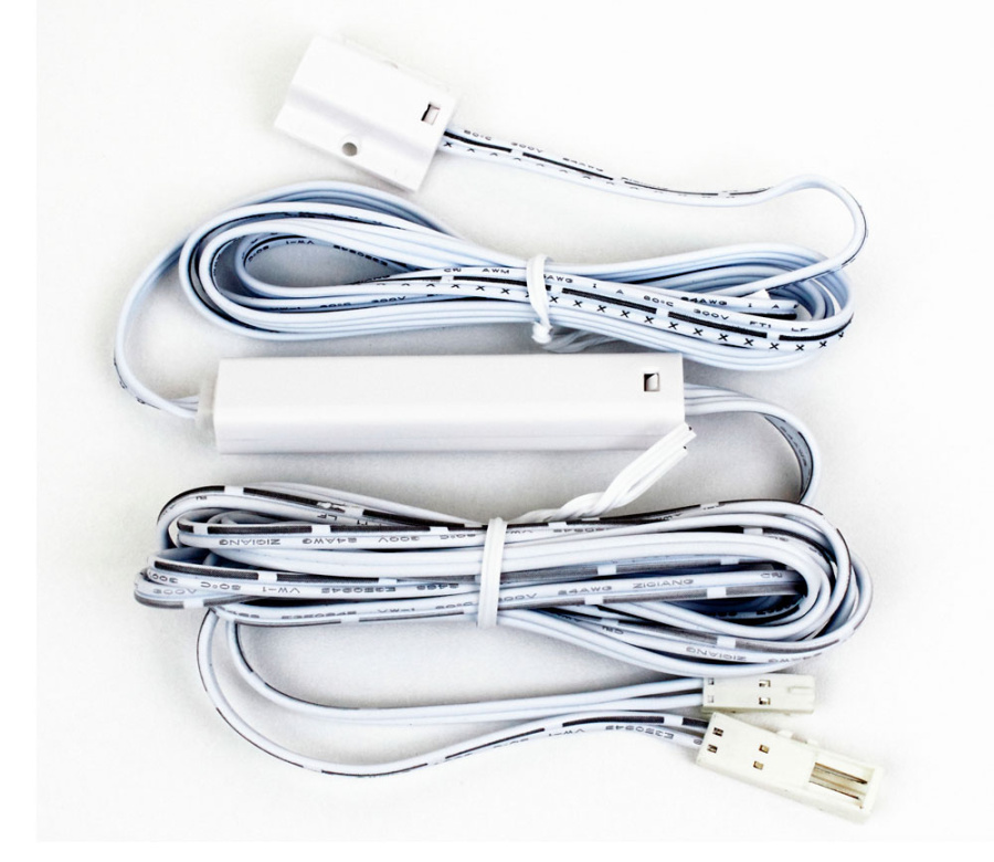 Выключатель ИК на взмах, с выносным сенсором, 12-24В/36-72Вт, накладной, белый