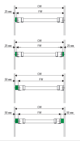 Вешалка для брюк и юбок, 450мм, W 960-1020мм, выдвижная, 14 вешалок, черный, Kessebohmer