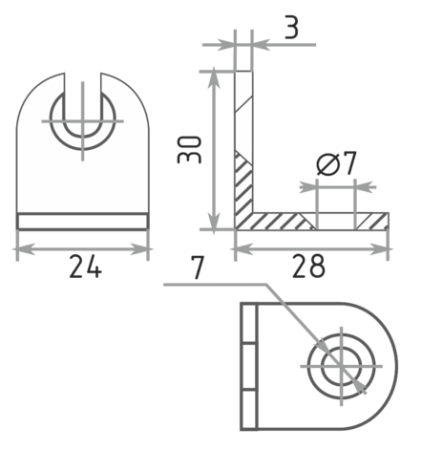 Уголок для стяжки 2,16-Д, с покрытием, Россия