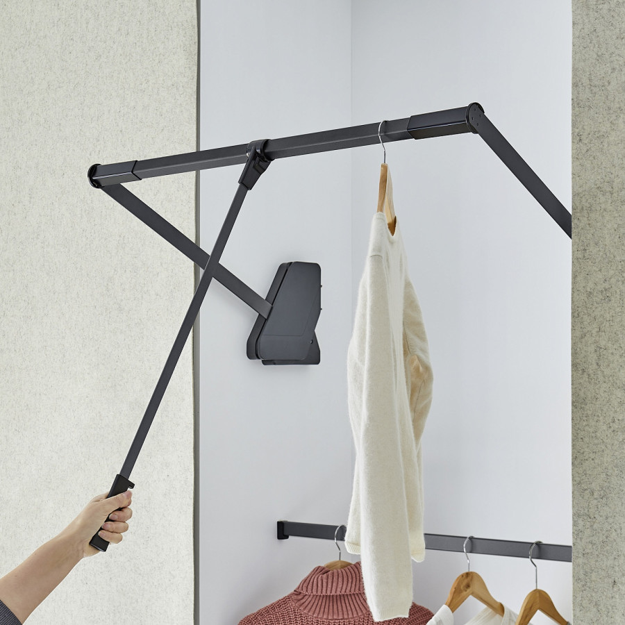 Пантограф Конеро, 625-808мм, нагрузка 0,5-12 кг, стандартный, черный, Kessebohmer