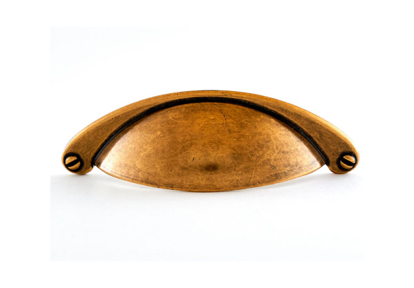 Ручка-раковина, 203, 64мм, металл, античная бронза