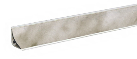 Плинтус LB-15, мрамор карарра белый, L=3000мм, 14,4х14,4мм