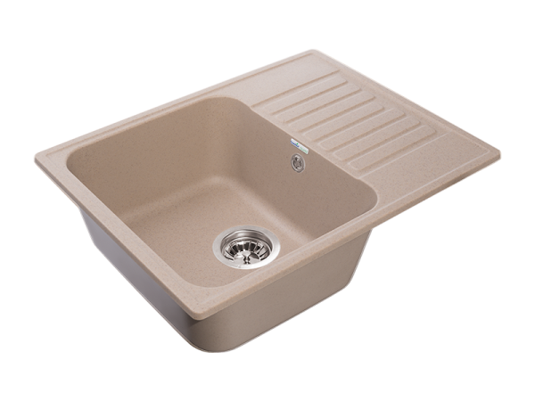 Мойка GranFest QUARZ 13, 617х480 мм, песочный (прямоугольная, без сифона)