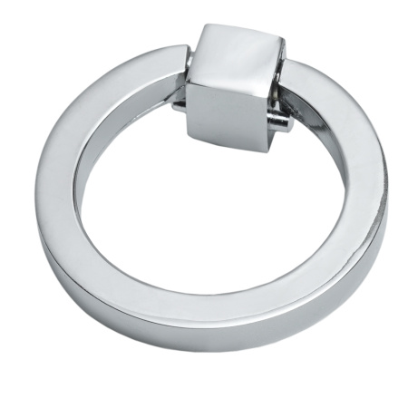 Ручка-кольцо, 121, d=50мм, металл, хром