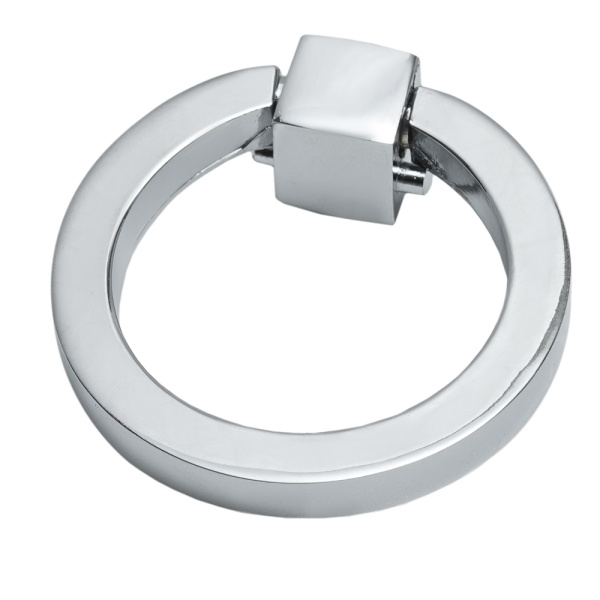 Ручка-кольцо, 121, d=50мм, металл, хром