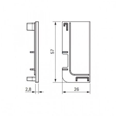 Комплект закрытых заглушек для 80/G1.2AL.29, матовое золото