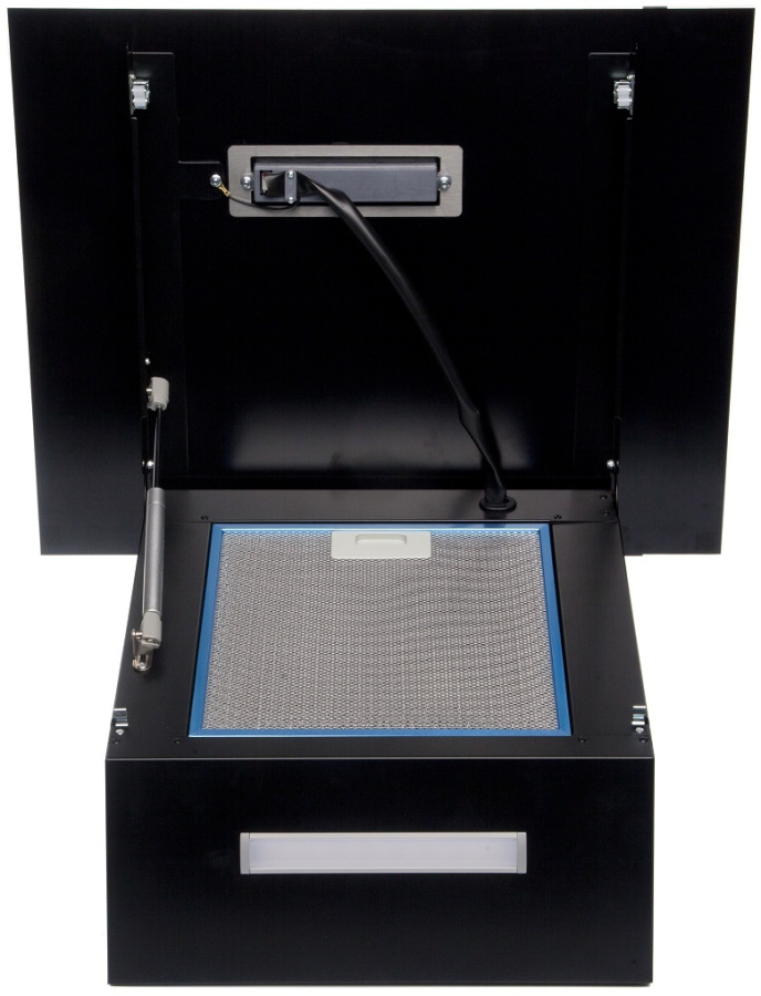 Вытяжка наклонная Enigma Black, 60 см, без угольн. фильтра, черный, Konigin