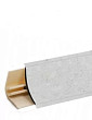 Плинтус LB-15, бриллиант белый, L=3000мм, 13,4х13,4мм, Россия