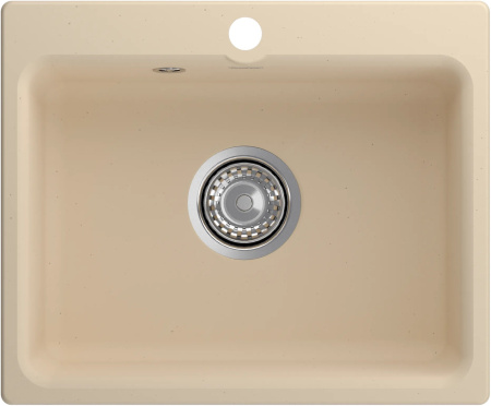 Мойка GranFest SMART 520, 520х430 мм, бежевый (без сифона) 