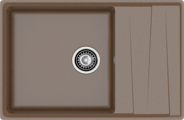 Мойка GranFest LEVEL 760L, 760х500 мм, терракот