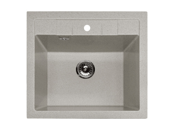 Мойка GranFest QUADRO 561, 560х500 мм, серый