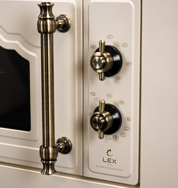 Микроволновая печь BIMO 20.01 C IV LIGHT, белый антик, Lex