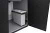 Контейнер для мусора SLIM PUSH c крышкой, 12л, 200х310х370мм, в шкаф 300мм, металл/пластик, св-серый