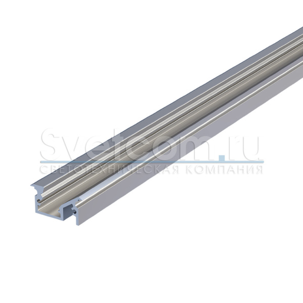 Профиль врезной угловой 20х10х2000мм, лента ≤8мм, алюминий (диффузор, 2+2 заглушки)