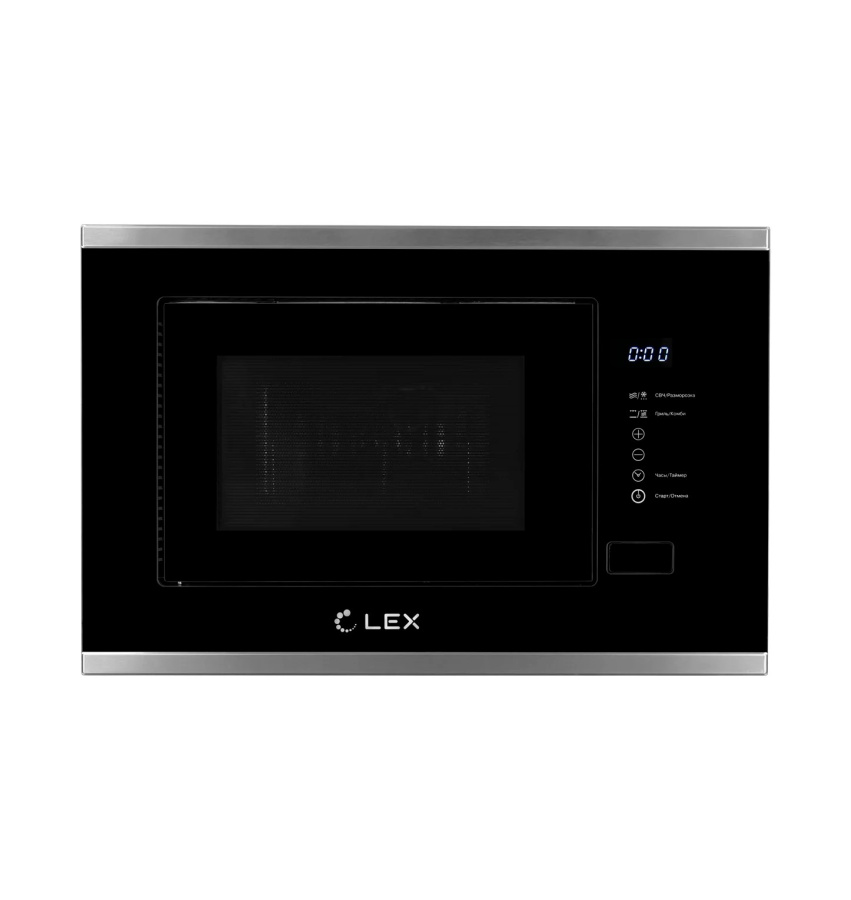 Микроволновая печь BIMO 20.01 IX, черный/нерж. сталь, Lex