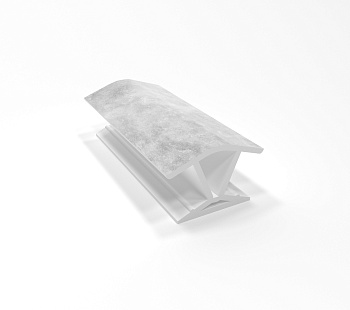 Угол 135* для цоколя универсальный, h=150мм, пластик, бетон светлый, Россия/5