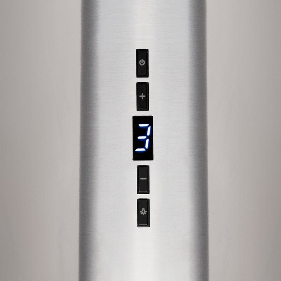 Вытяжка настенная Ester Inox/Black Glass, 31 см, без угольн. фильтра, ПДУ, нерж/чер стекло, Konigin