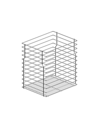 Корзина 300мм, нижн. донное крепл., без направл, хром, CargoMini, Rejs