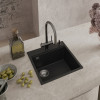 Мойка Rivelato TESORO 505-L, 500х510х200мм, черный