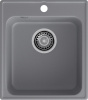 Мойка GranFest QUARZ 17, 418х477 мм, темно-серый (квадратная, без сифона)