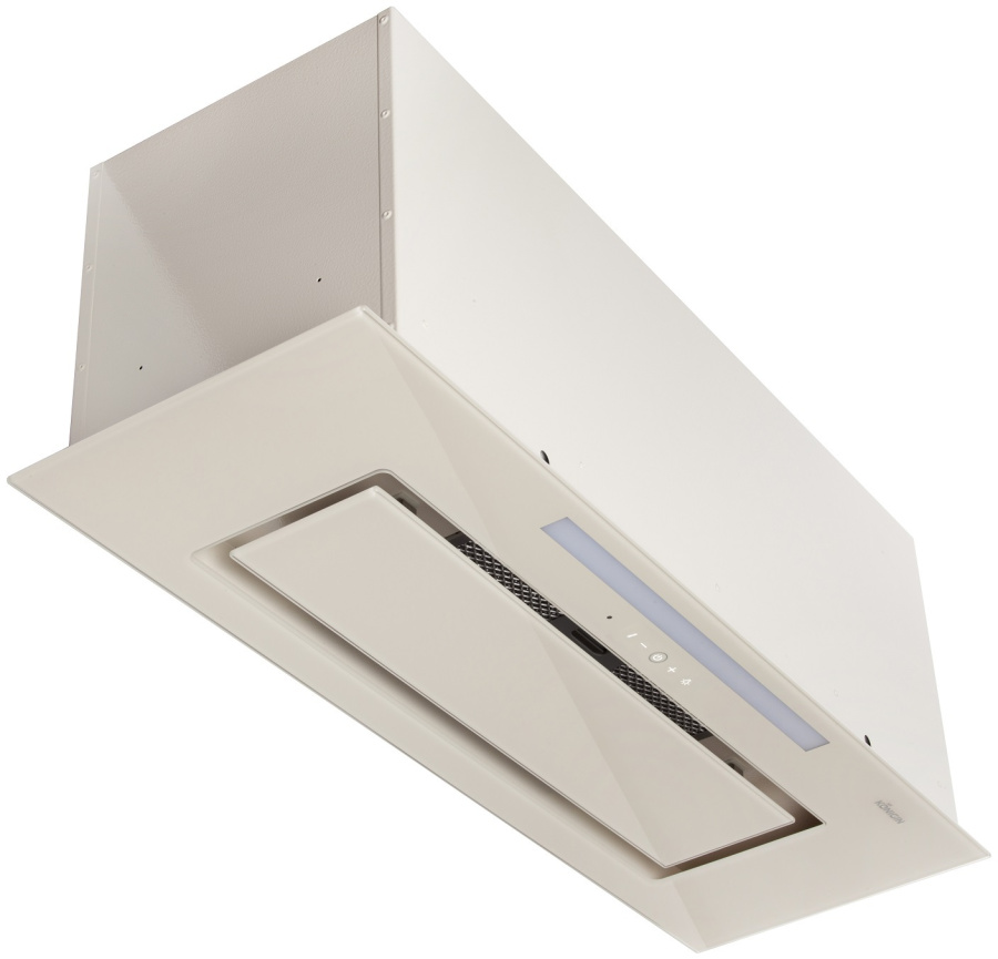 Вытяжка полновстраиваемая Navi Glass, 90см, б/угольного фильтра, слон. кость, ПДУ, Konigin