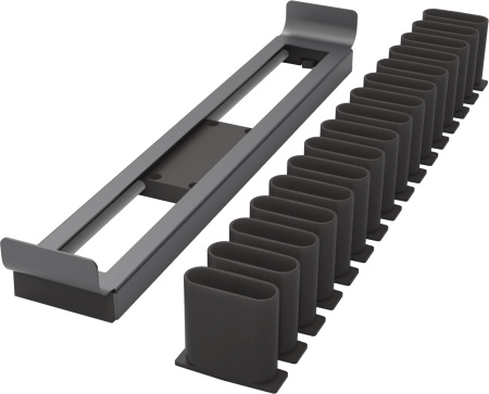 Вешалка для галстуков и ремней, 450мм, D 475 мм, выдвижная, черный, Kessebohmer