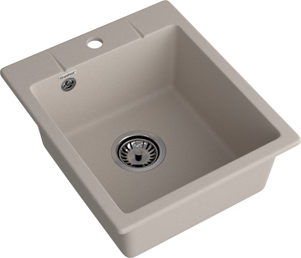 Мойка GranFest URBAN 242, 420х490 мм, песочный