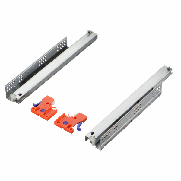 Направляющие скрытого монтажа, 250мм, полного выдвижения, LEMAX