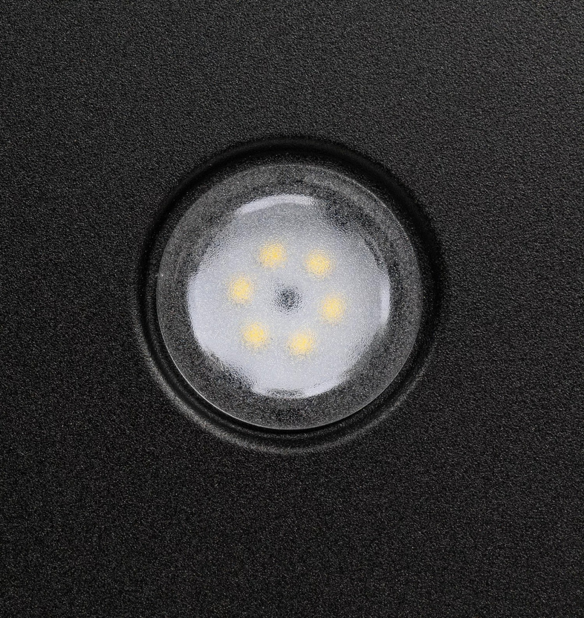 Вытяжка наклонная META 600 BLACK, 60см, б/угольного фильтра, черный, Lex