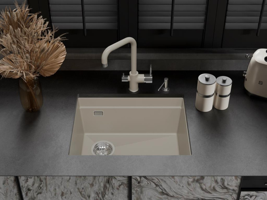 Мойка Rivelato LINO 554-L, 550х440х210мм, топаз