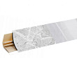 Плинтус LB-15, мрамор лацио белый, L=3000мм, 13,4х13,4мм, Россия